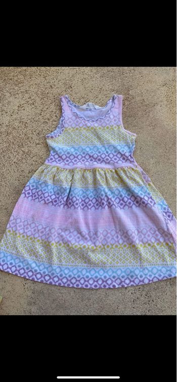 Robe H&M imprimée Blanche et multicolore