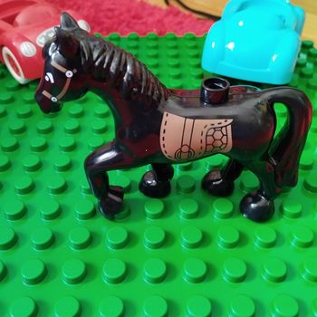 Figurine animal cheval Duplo bloc construction brique