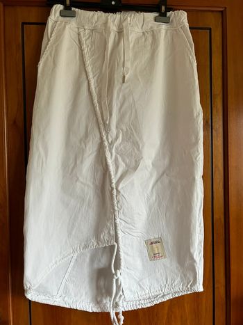 Jupe blanche asymétrique April Vintage