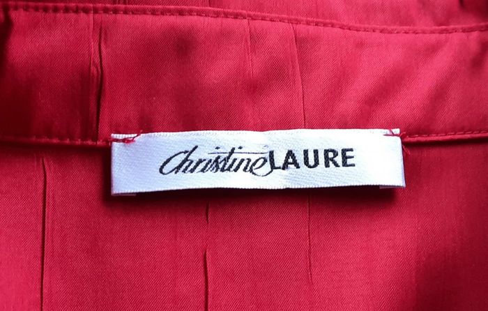 Blouse rouge Christine Laure, taille 38 - photo numéro 3