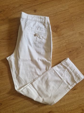Pantalon chino mango blanc taille 36 TBE