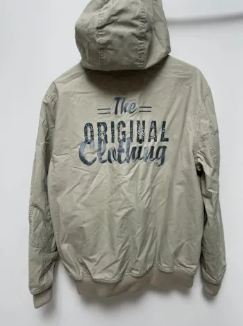 Cargo Vintage coat jacket hoodie  beige camel Mens L