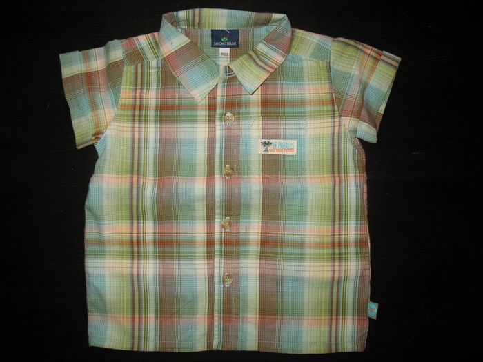 CHEMISE MC A CARREAUX BÉBÉ GARÇON "SERGENT MAJOR" - 9 MOIS - n°01