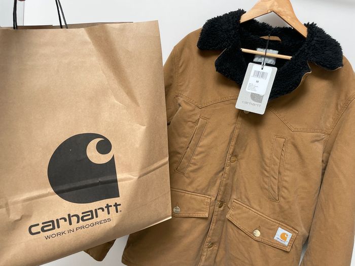 Carhartt WIP Newman Coat - Hamilton Brown - Taille M - photo numéro 2