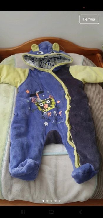 Combinaison pilote 3 mois Petit Beguin