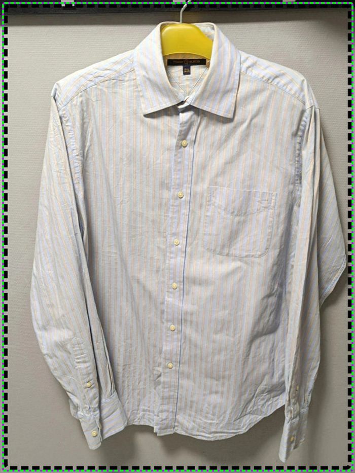 🧼 Chemise rayée vintage Tommy Hilfiger - Taille M (équiv. L) - photo numéro 4