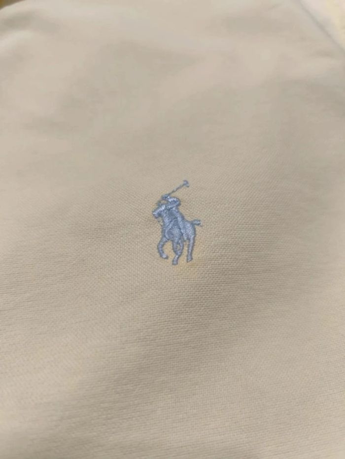 Chemise Ralph Lauren - Custom Fit - Logo brodé gris - Jaune - Taille XL - photo numéro 8