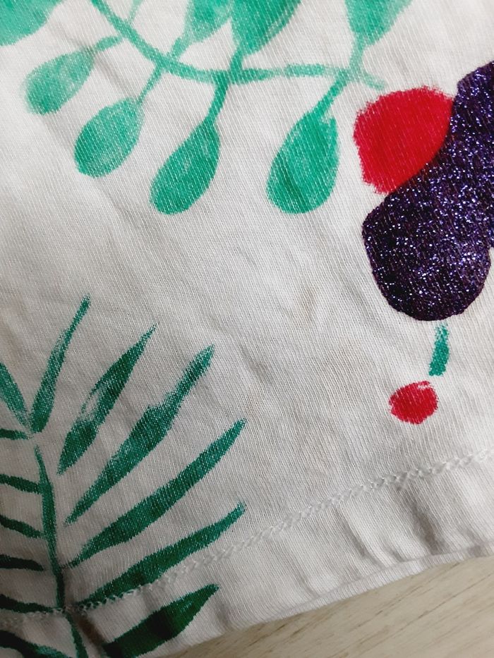 Vêtement bébé fille tee-shirt débardeur fleurs Du pareil au même DPAM 2 ans - photo numéro 2