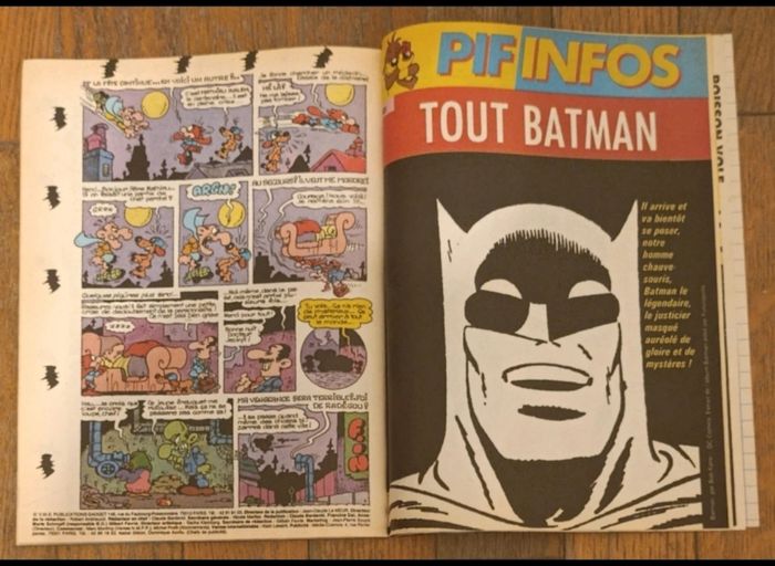Ancien Pif spécial Batman avec grand poster N°1066 vintage - photo numéro 6