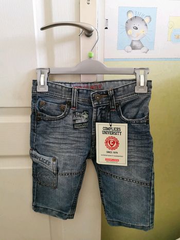 Bermuda en jean Complices 4 ans neuf avec étiquette