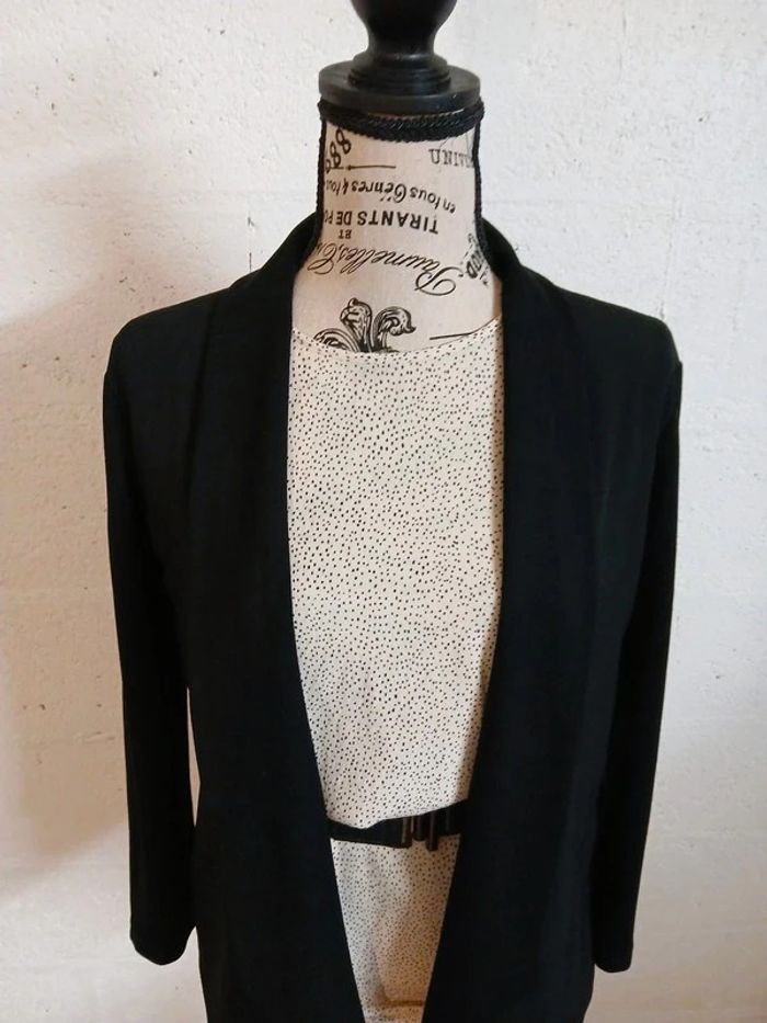 🖤 Blazer fluide noir – Marella – Taille S – Très bon état - photo numéro 6