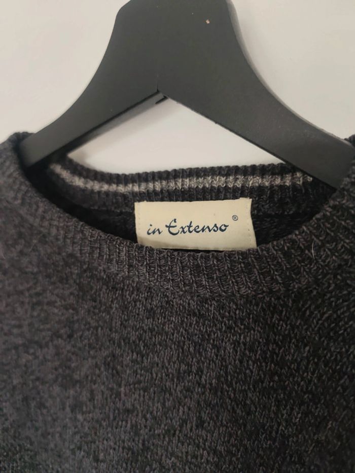 Pull gris taille M 38 100% laine d'agneau - photo numéro 2