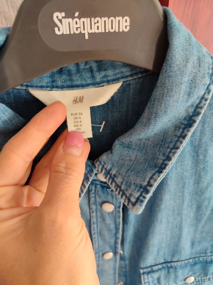 Chemise H&M en jean - photo numéro 2