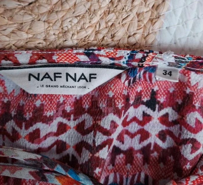 Joli haut sans manches Naf Naf motif ethnique - photo numéro 6