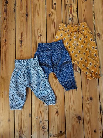 Lot de petits sarouels 3 mois