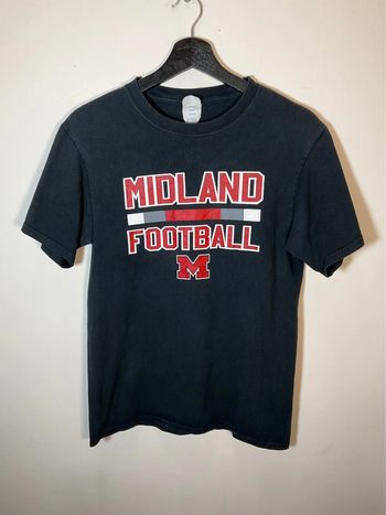 T-shirt noir pour homme Midland Football taille S 359