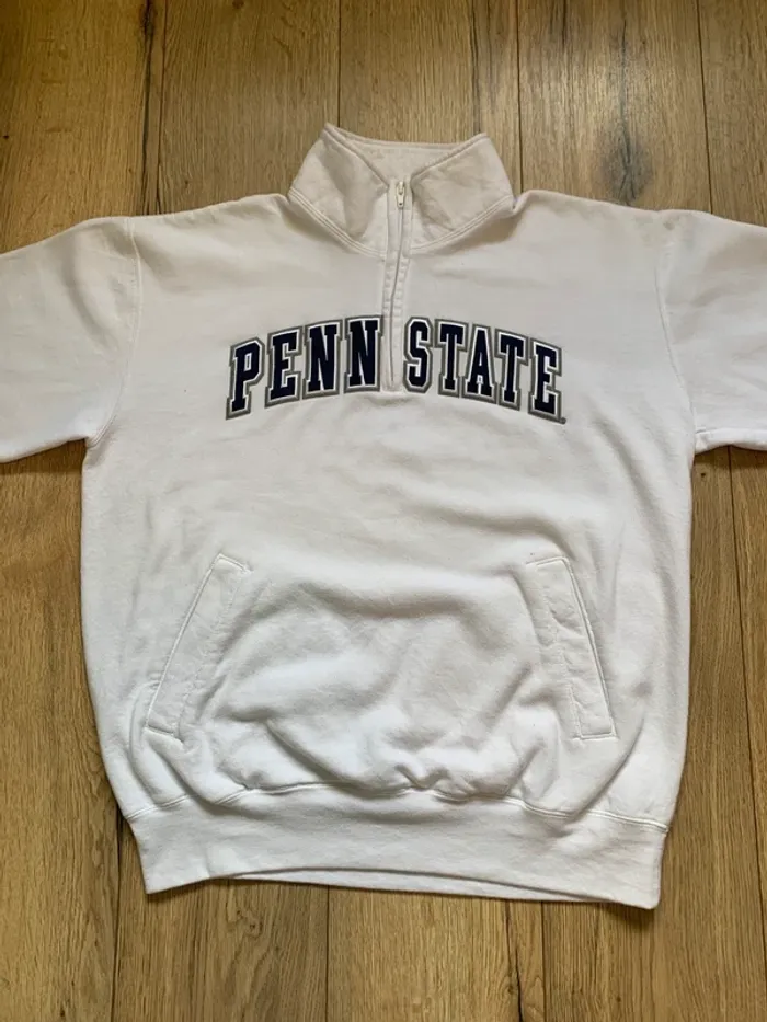 Sweat Champion Penn State Zippé Blanc - photo numéro 5