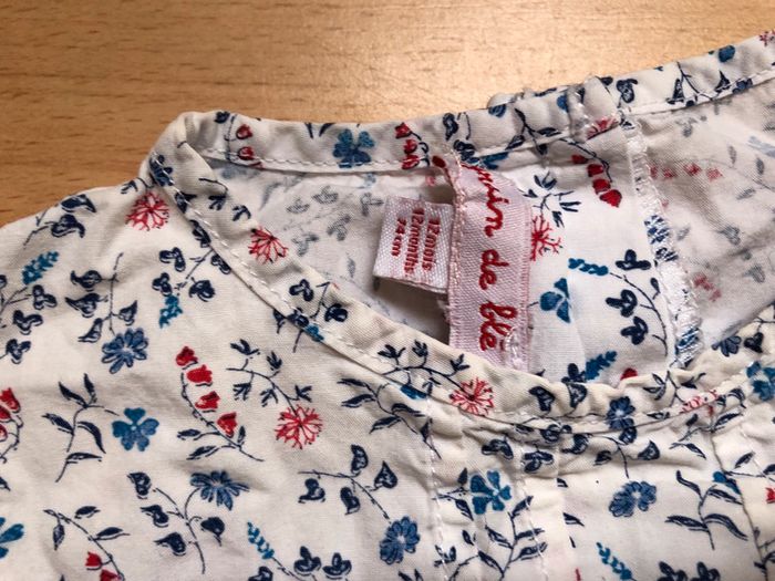 Joli haut/T-shirt MC T. 12 mois fille Grain De Blé TBE - photo numéro 5