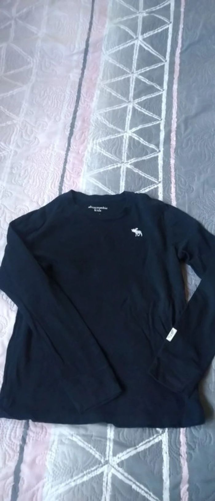 Tee shirt marine logo abercrombie garçon 11 ans - photo numéro 4