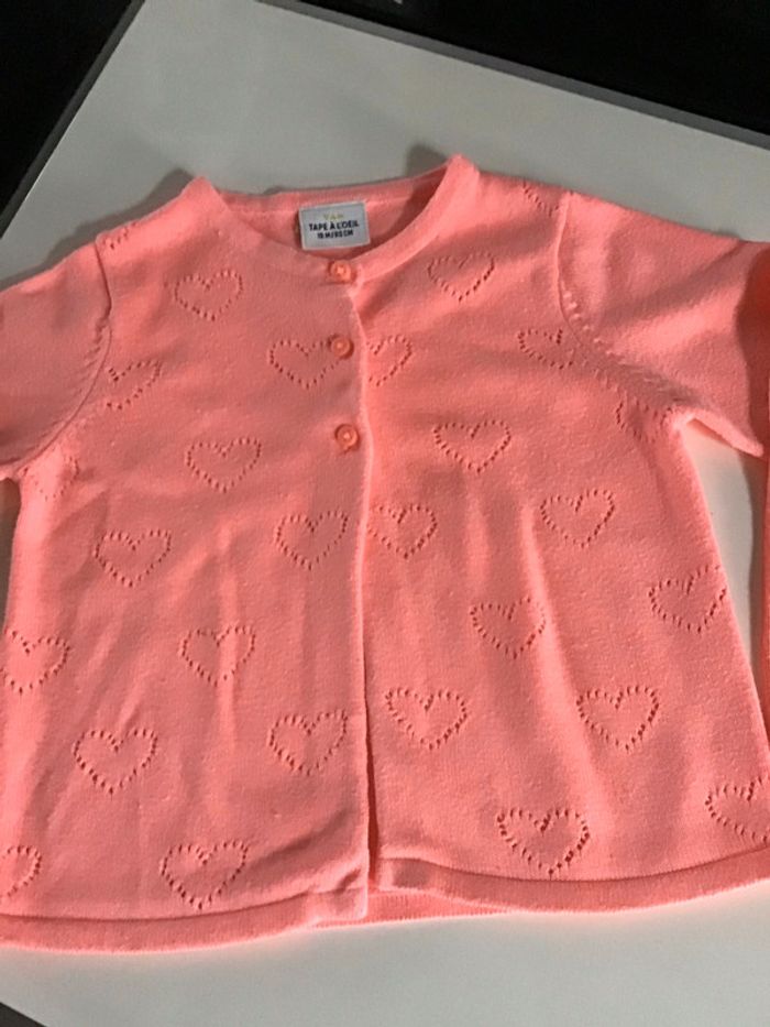 Gilet corail 18 mois - photo numéro 2