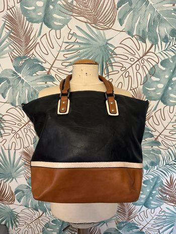Sac besace Texto cuir