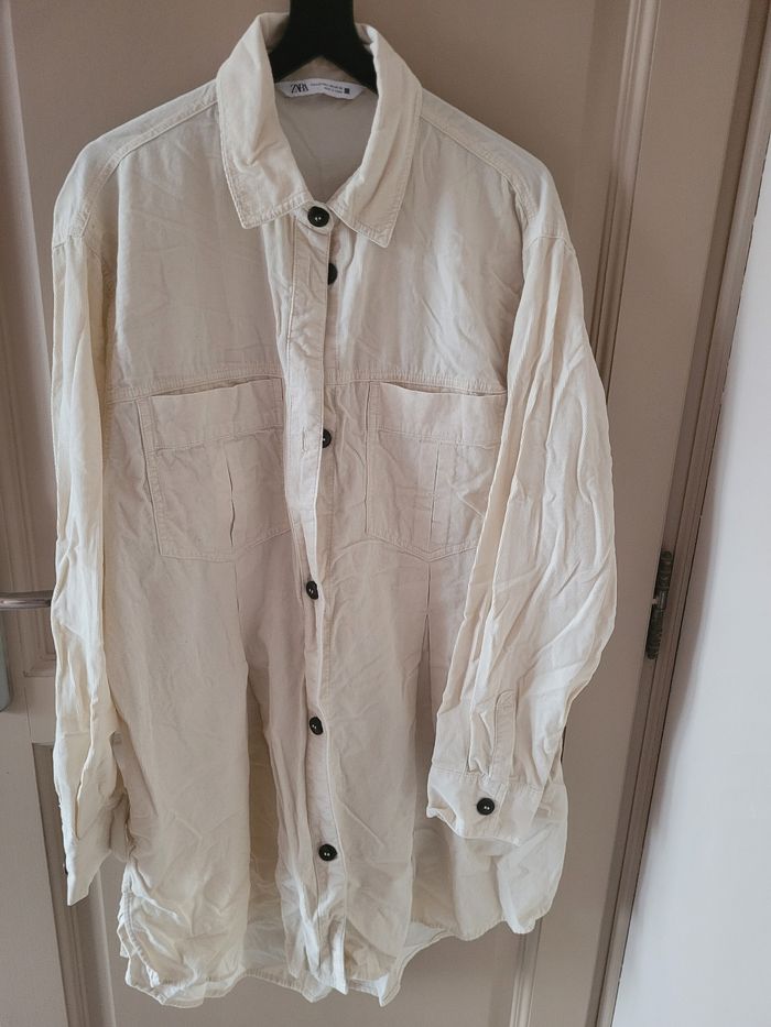 Chemise longue velours