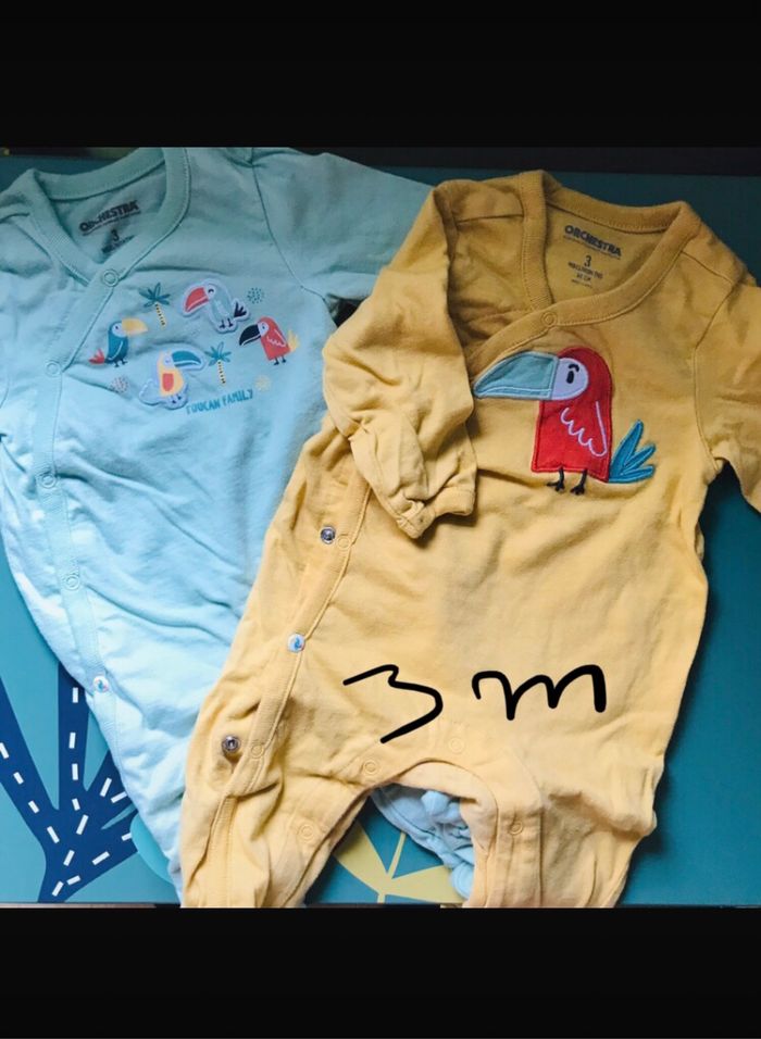 Lot bodies pyjama - photo numéro 3