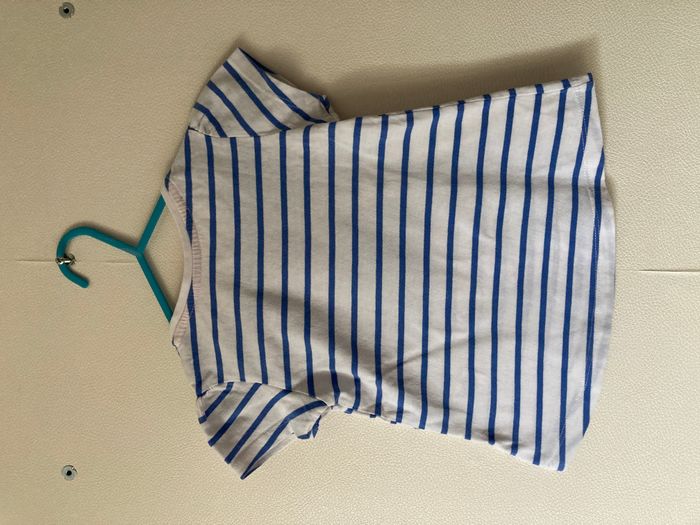 Tee-shirt rayé fille à lunette fille 18/24 mois - photo numéro 3