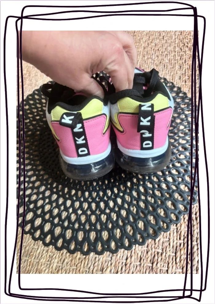 Baskets rose jaune dkny - photo numéro 3