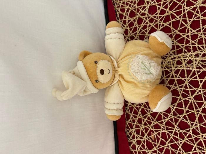 Doudou Ours Kaloo - Dessin feuilles - photo numéro 5