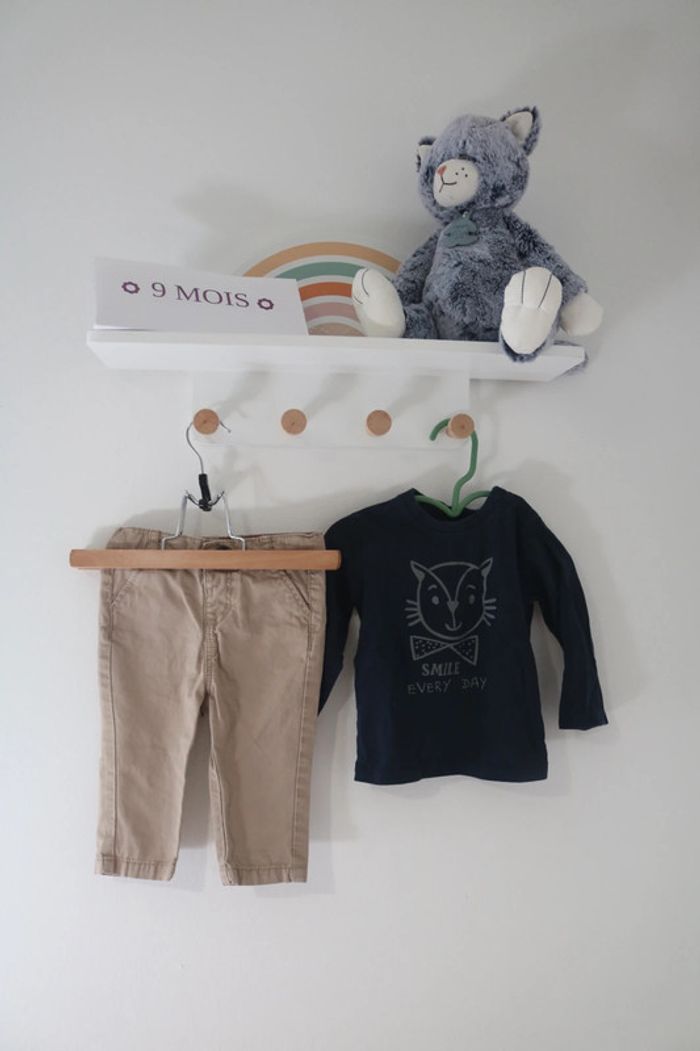 Ensemble haut Vertbaudet et pantalon Tape à l'oeil 9 mois