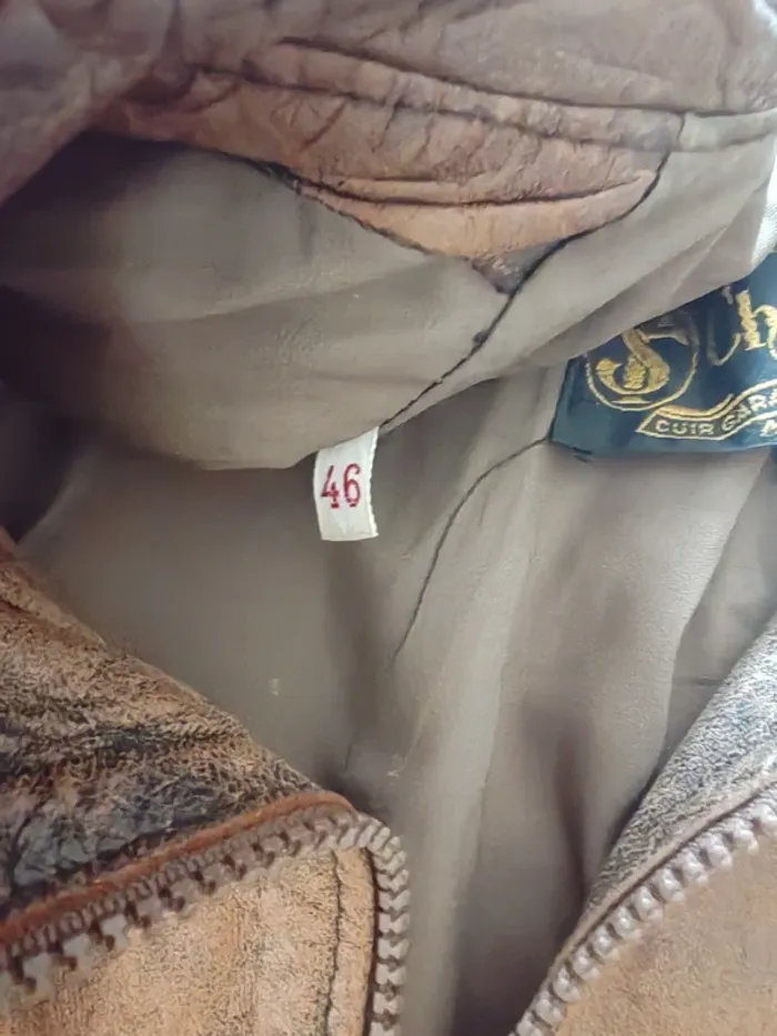 Gilet sans manches cuir vieilli “Christophe – Mussidan” Taille M (Homme) - photo numéro 6
