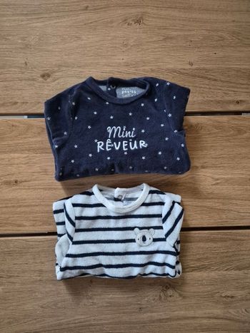 Lot pyjamas 3 mois 59 cm