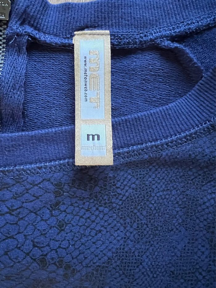 Sweat pull original effet serpent reptile MET M rock - photo numéro 3
