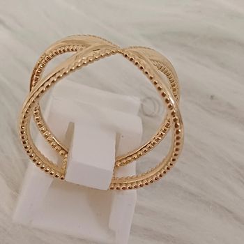 Bague line de Orphée bijoux taille 56 en plaqué or