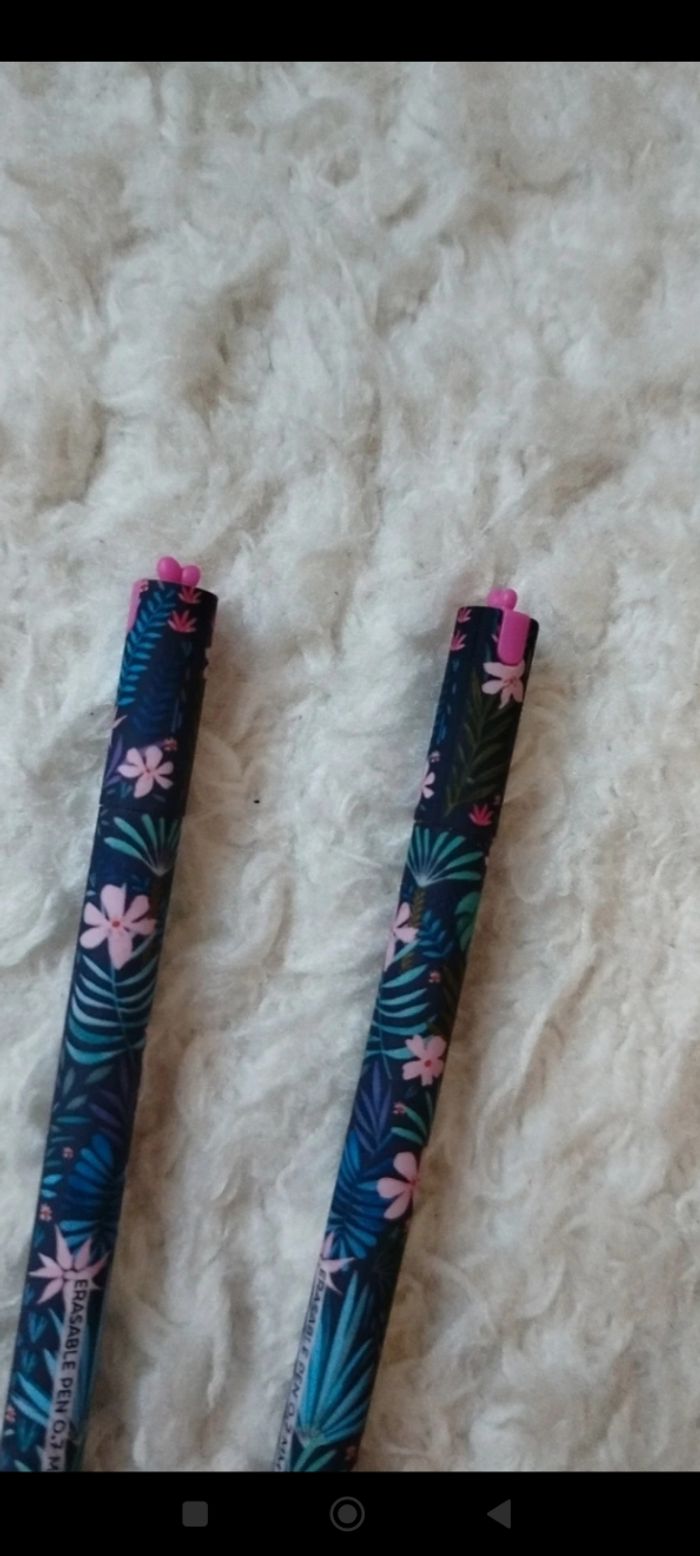 Lot 2 stylos floral Legami - photo numéro 2