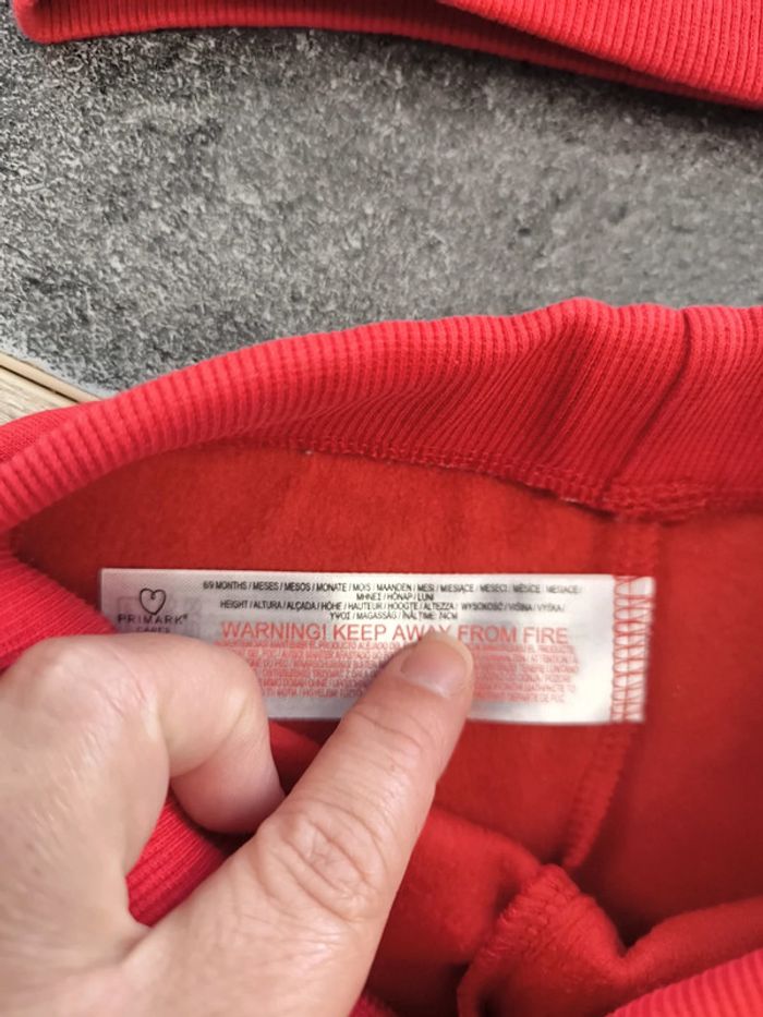 Ensemble molletonné 2 pièces garçon 9 mois 74cm Primark - photo numéro 8