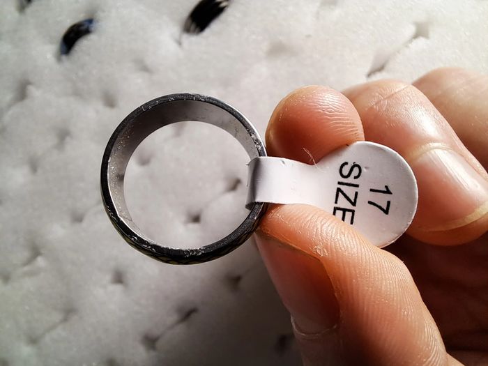 Bague acier inoxydable motifs - photo numéro 6