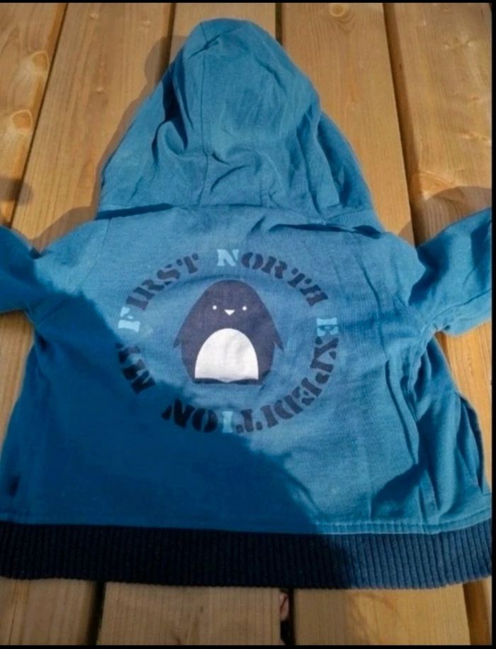 Gilet/ veste réversible garçon 12 mois Obaibi - photo numéro 2