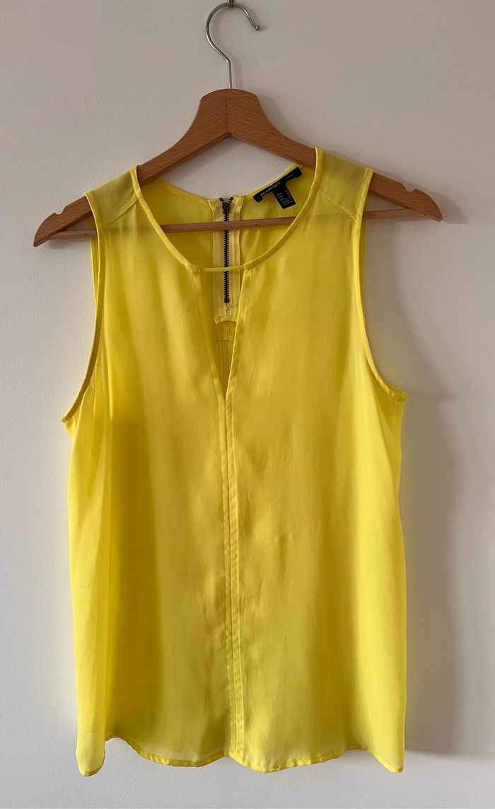 Débardeur jaune Mango