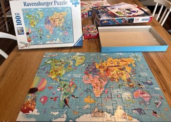 Puzzle 100pcz XXl Maps monde