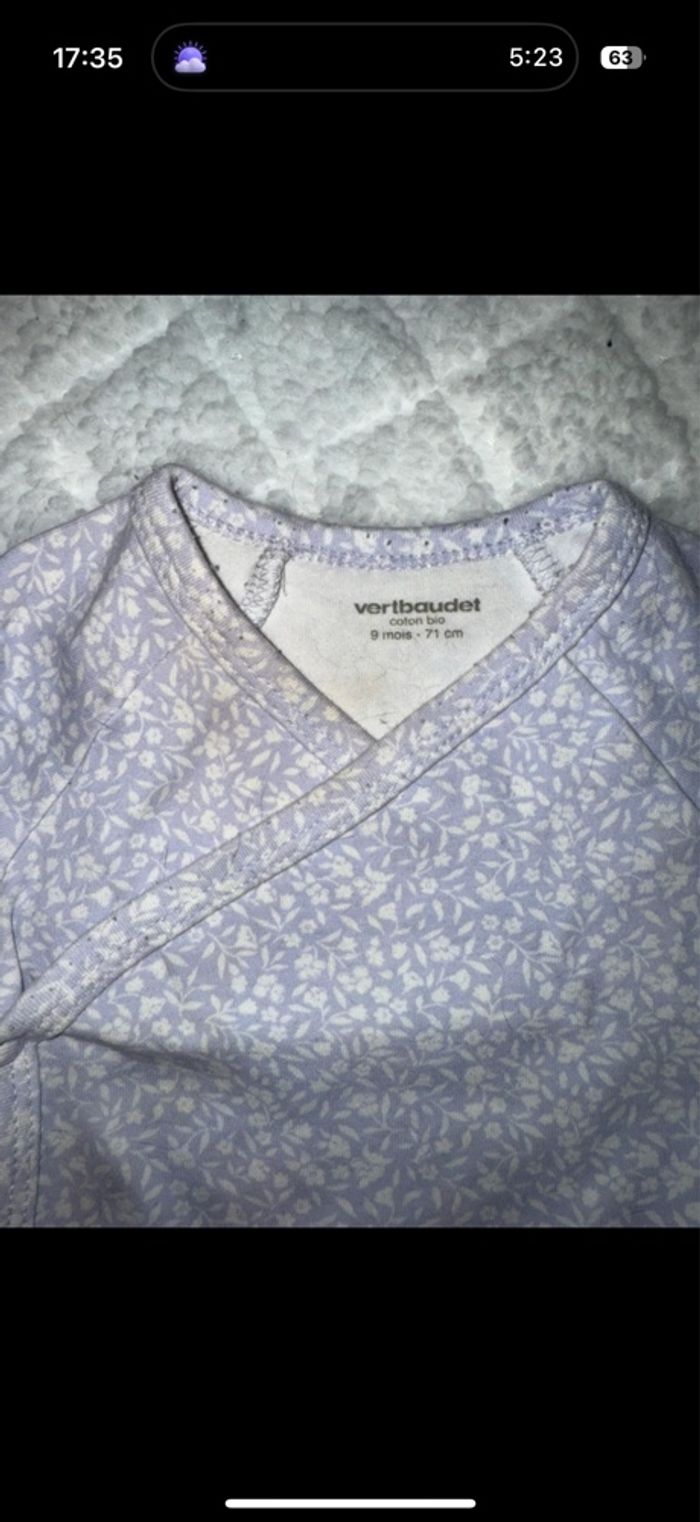 Lot 5 body manches courtes VERTBAUDET - photo numéro 8