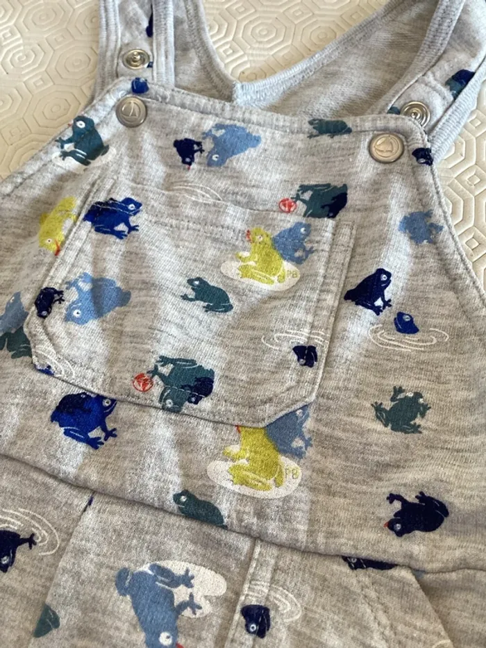 Salopette-short Petit Bateau - 18 mois - photo numéro 5