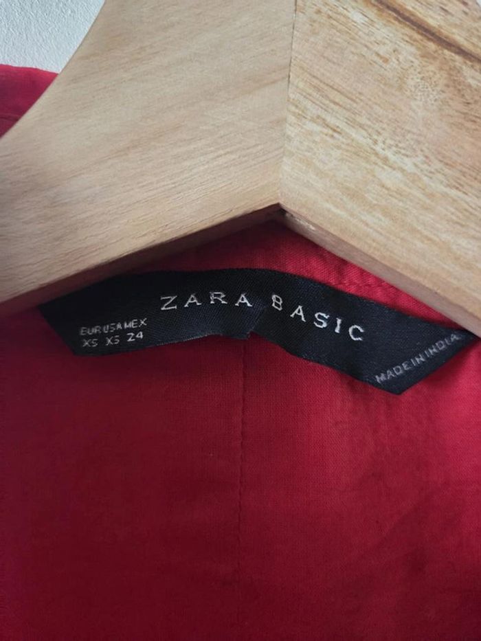 chemise Zara rouge taille Xs - photo numéro 4