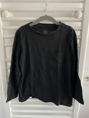 Teeshirt TEX manches longues noir - 6-7 ans