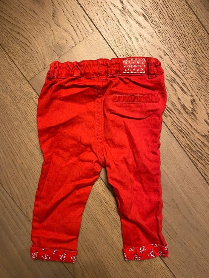 Pantalon DPAM motif fleurs brodées - photo numéro 2