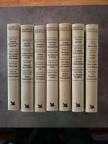 Livre enquête et temoignage