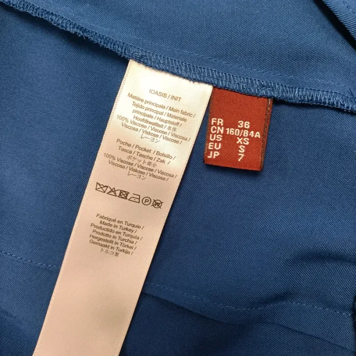 Combinaison bleu boutonnée Comptoir des cotonniers Col chemise combinaison été pantalon fluide A189 - photo numéro 14