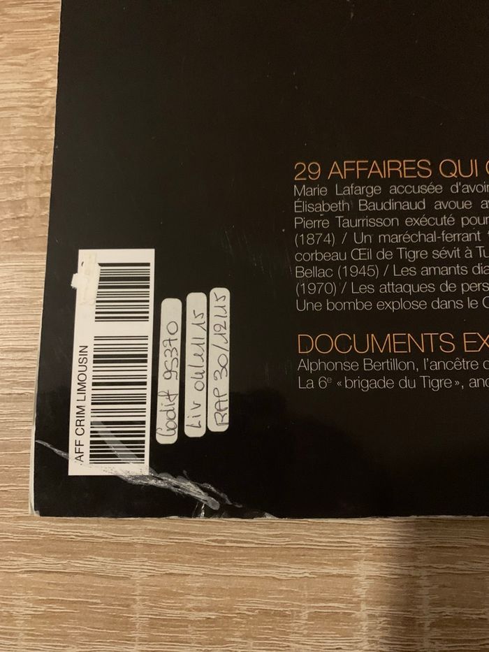 Affaires criminelles 1840/1990 - photo numéro 4