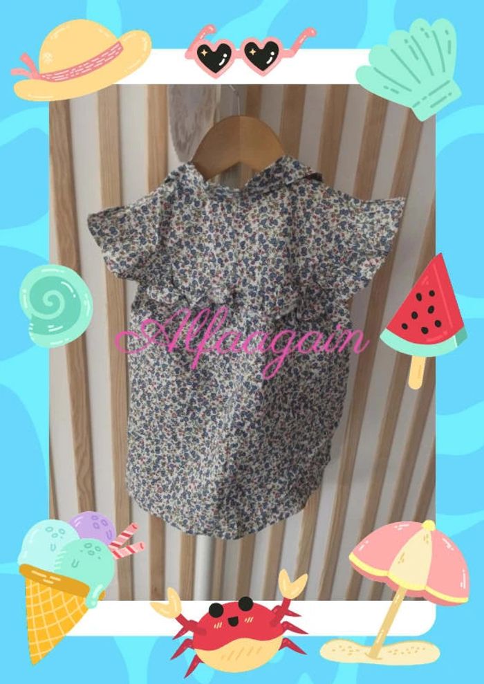 Chemise next fleurie neuve 8ans - photo numéro 9